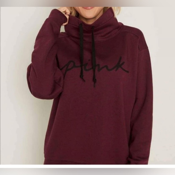 Victoria's Secret Sweaters - Victoria's Secret Maroon Cowl Neck Sweater